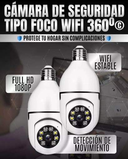 CÁMARA DE SEGURIDAD WIFI 360º