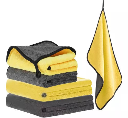 Set 4 Toallas Microfibra Ultra Gruesas
